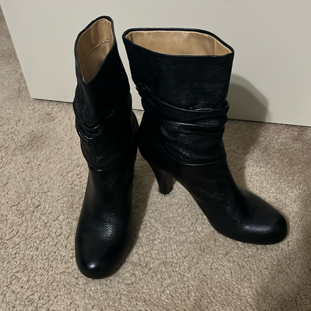 Leather boots
